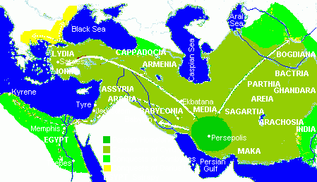 persian empire conquests